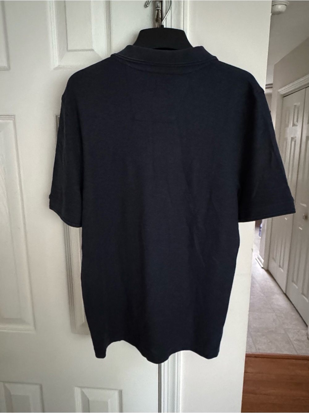 Nautica Men S Super Soft Polo Shirt NWT Heather Navy Blue Gray Tri Blend Small - Picture 9 of 11